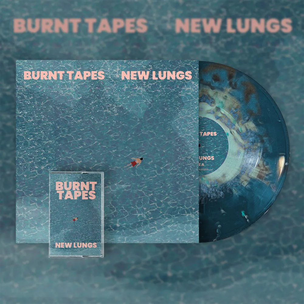 Waves edition vinyl and cassette set of Burnt Tapes – New Lungs