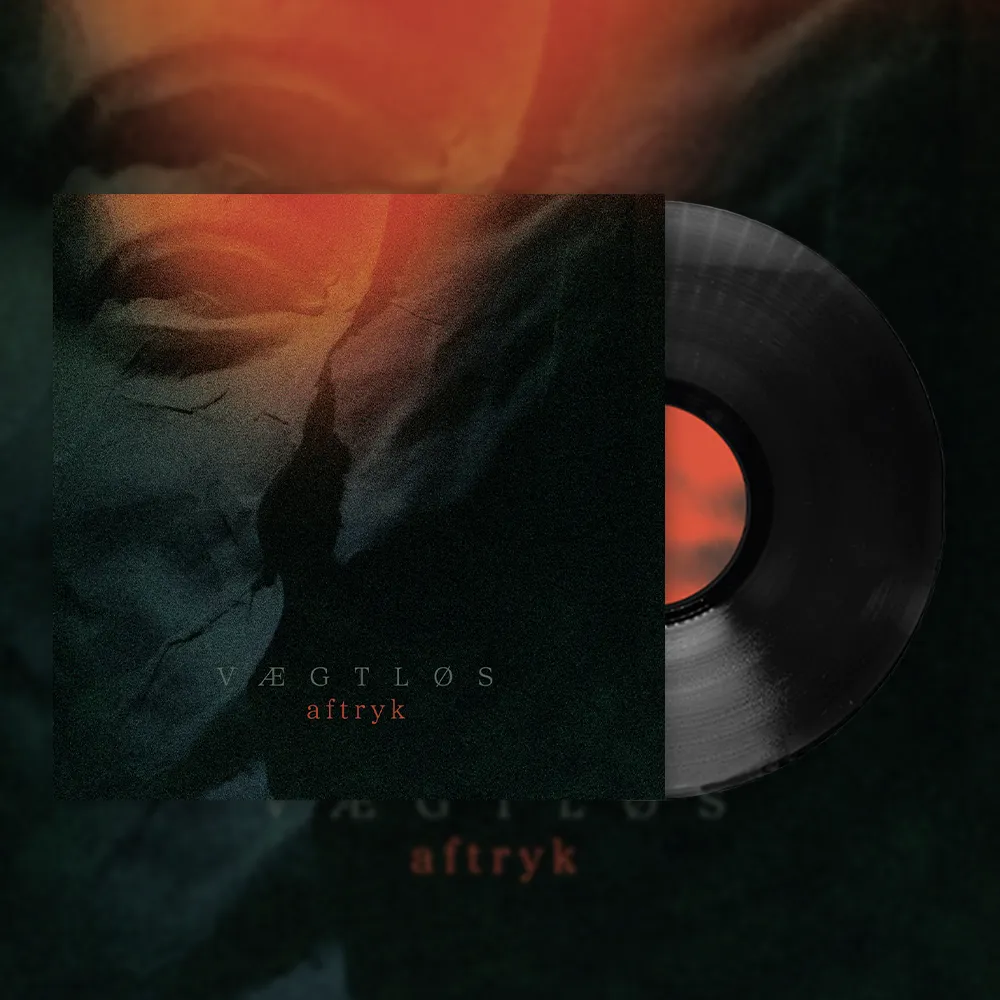 Black vinyl version of Vægtløs – Aftryk